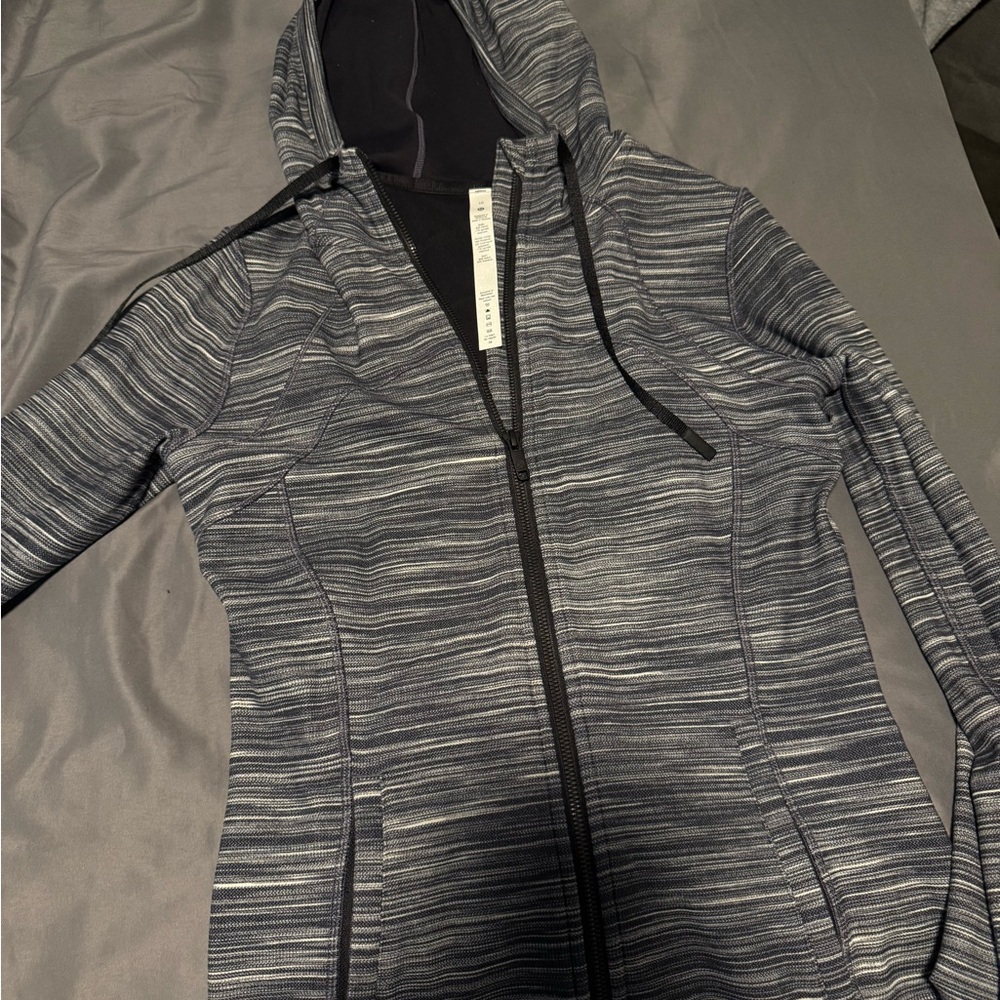 Lululemon Athletica Gray Striped Hoodie